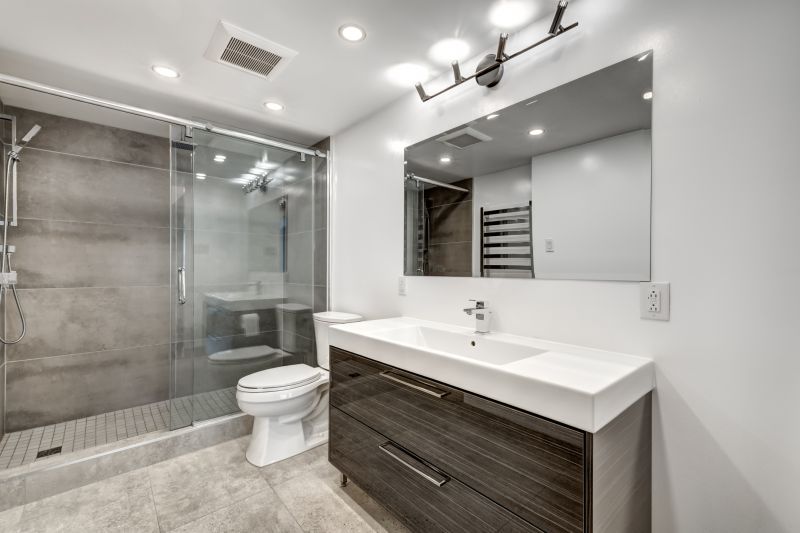 Modern Vanity and Mirror